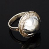 Ethnic Dome Ring Jewelry Sterling Silver Tuareg Tribe Design KARUNI  02 d