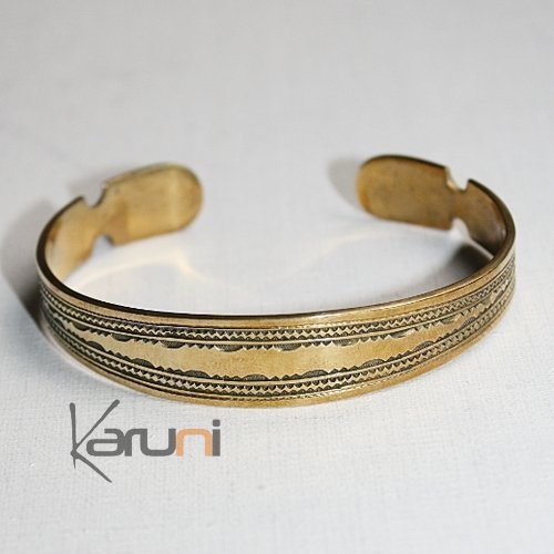 Tuareg engraved bracelet bronze 06 Karuni