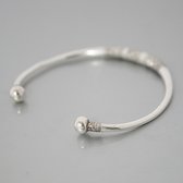 Ethnic Bracelet Sterling Silver Jewelry Round Engraved Men/Women Tuareg Tribe Design 01 b
