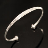 Ethnic Bracelet Sterling Silver Jewelry Engraved Angle Men/Women Tuareg Tribe Design 04